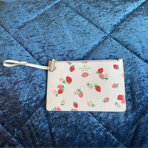 Kate Spade strawberry wristlet